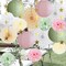 Sage Green and Pink Party Decorations Paper Lanterns Decorative Pink Gold Tissue Paper Pom Poms Sage Green Party Decorations Gold Star Garland for Baby Shower Bridal Shower Birthday Wedding Engagement